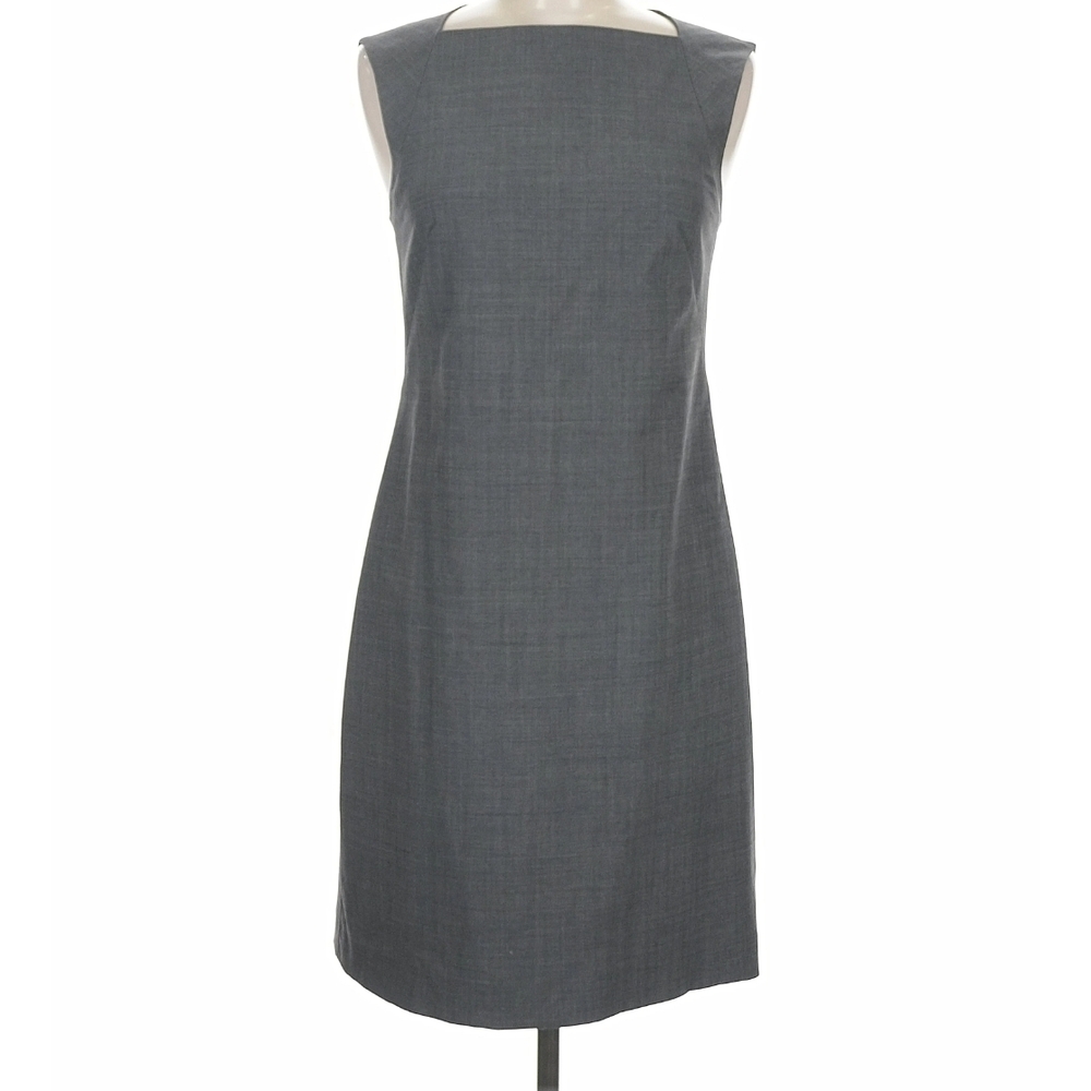 Theory Gray Sleeveless Midi Dress